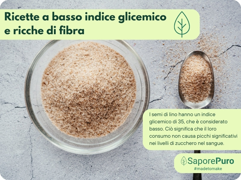 Fibra di semi di Lino - Addensante Naturale - Sostituto "E" Clean Label - Per gelati, dolci e salse. - SaporePuro