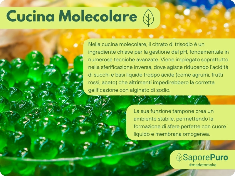 Citrato di Trisodio - E331iii - Regolatore di acidità alimentare - SaporePuro