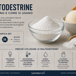 Maltodestrine integratore e nel gelato
