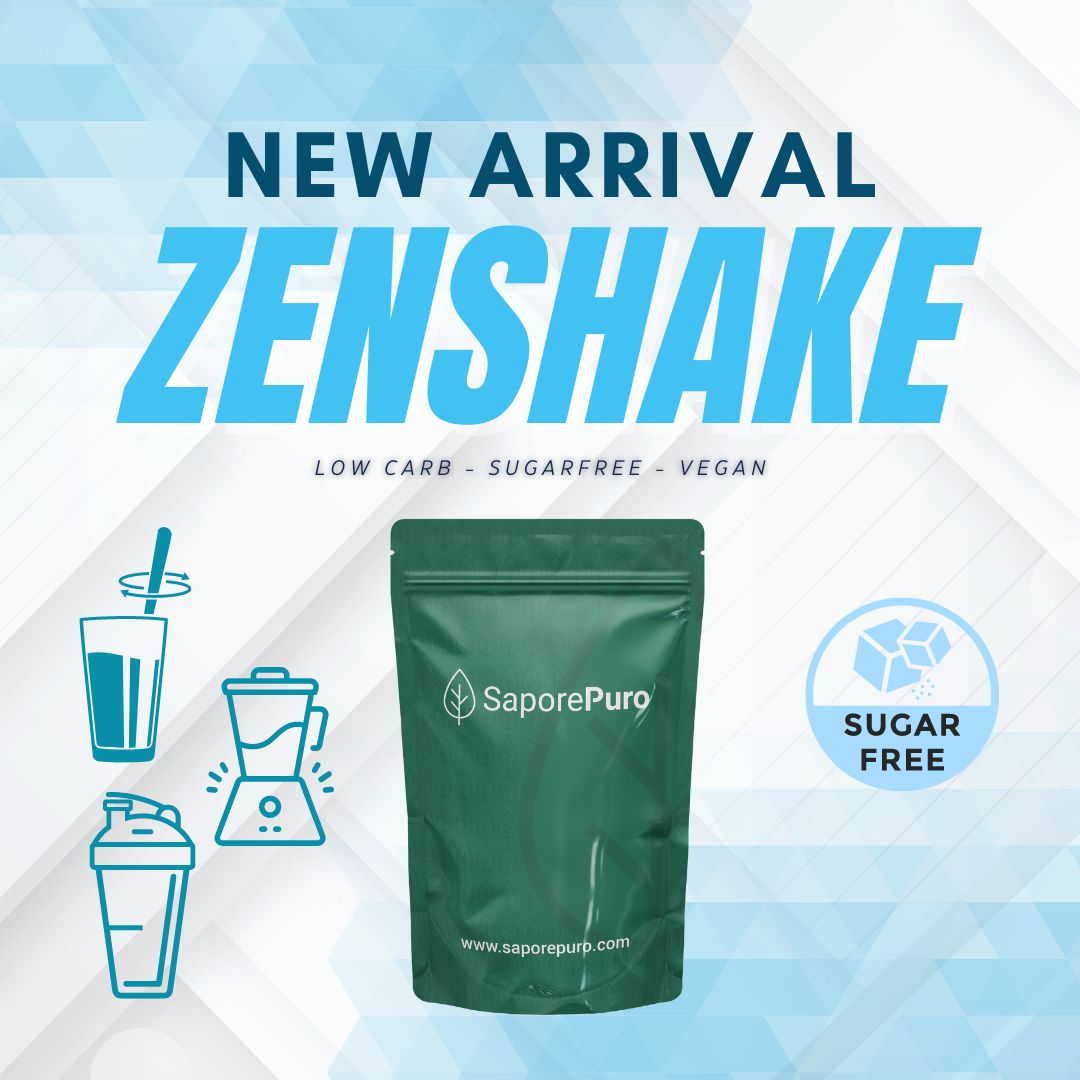 ZenShake il Preparato per yogurt o Shake Vegan e Keto - 250gr ( 5 porzioni da 50gr) - SaporePuro