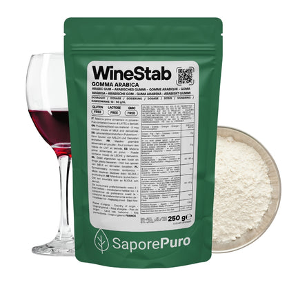 WineStab – Gomma Arabica Naturale per Stabilizzazione del Vino - SaporePuro