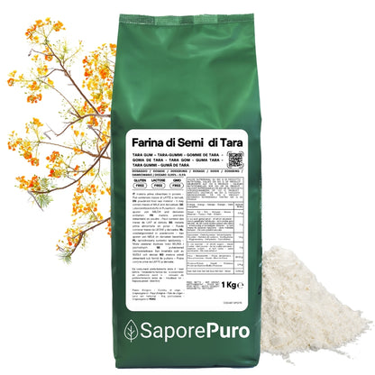 Farina di Semi di Tara - Gomma di Tara - Origine Perù - E417 - Confezionato in Italia - SaporePuro