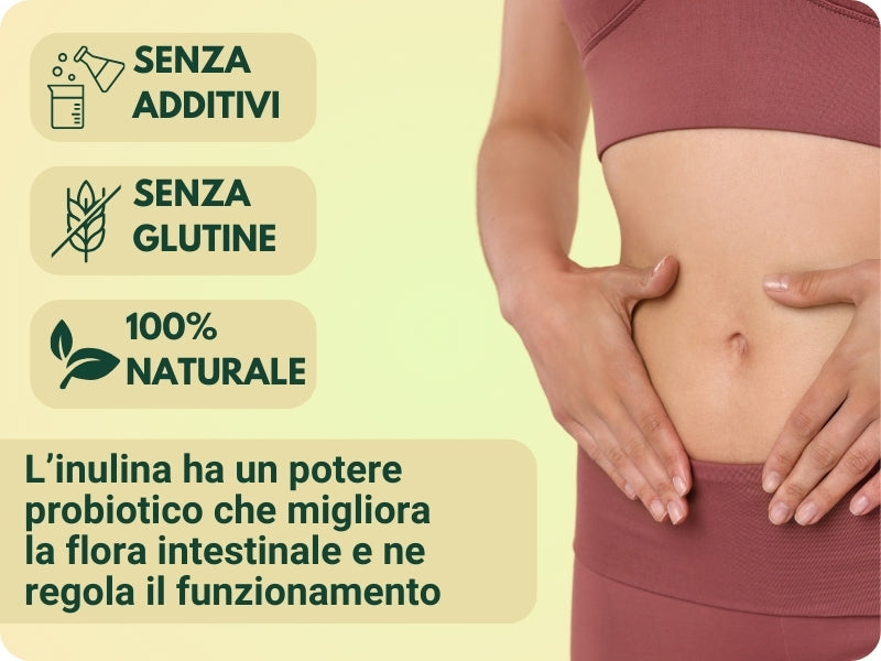 Inulina a catena lunga in polvere pura - 250gr - Origine Europa - SaporePuro