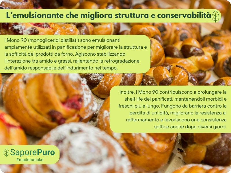 Mono90 - Mono e Digliceridi degli Acidi Grassi - E471 - SaporePuro