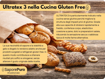 ULTRATEX 3  - Amido modificato da Tapioca - Uso Caldo e Freddo - SaporePuro