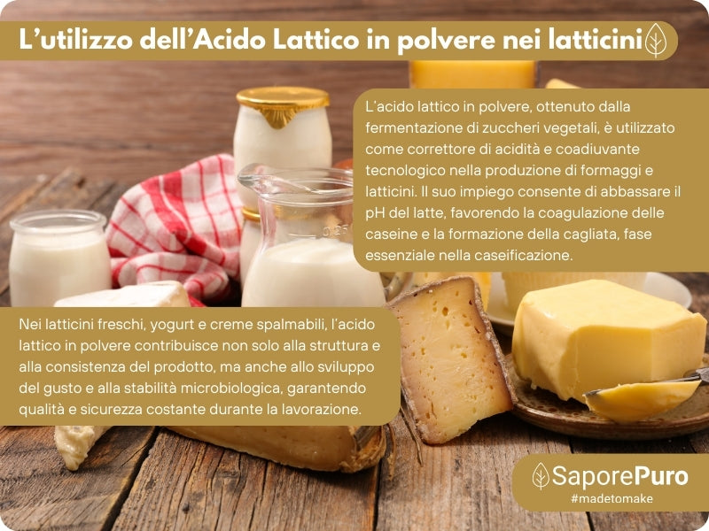 Acido Lattico in Polvere - 1kg - SaporePuro