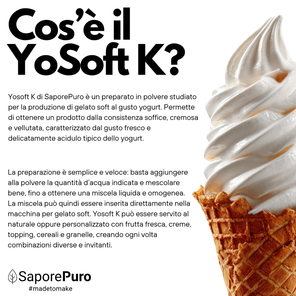 YoSoft K - Base for Soft Yogurt Ice Cream - 2.6kg
