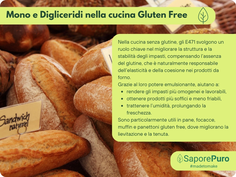 Mono e Digliceridi degli Acidi Grassi E471 – Additivo Alimentare – 1kg – SaporePuro – Prodotto in Europa – Alta Qualità per Gelati, Pasticceria, Panificazione - SaporePuro