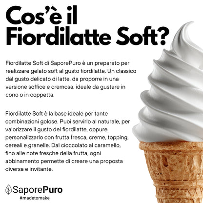 Fiordilatte Soft – Base pour Gelato Soft au Fiordilatte 2,1 kg