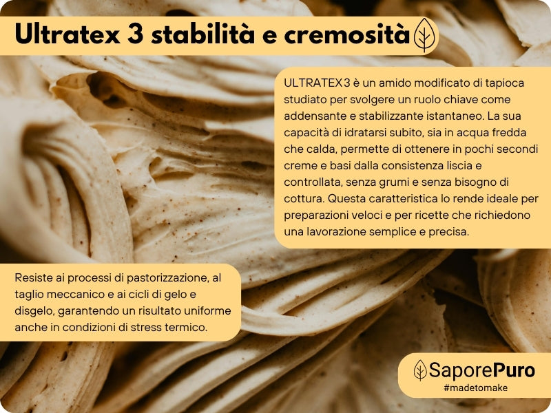 ULTRATEX 3  - Amido modificato da Tapioca - Uso Caldo e Freddo - SaporePuro