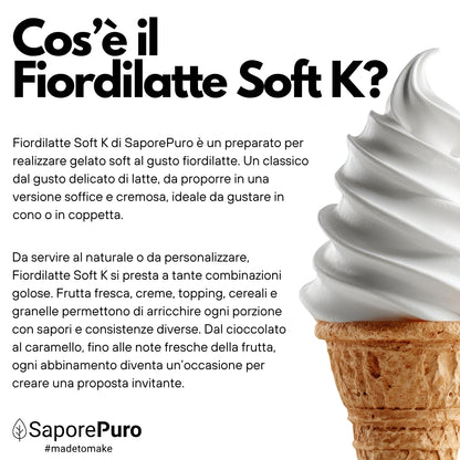 Fiordilatte Soft K – Basis für Soft-Eiscreme 2,6 kg
