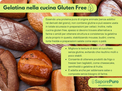 Gelatina Istantanea 200-220 bloom - Cold - Tipo A - E441 - SaporePuro