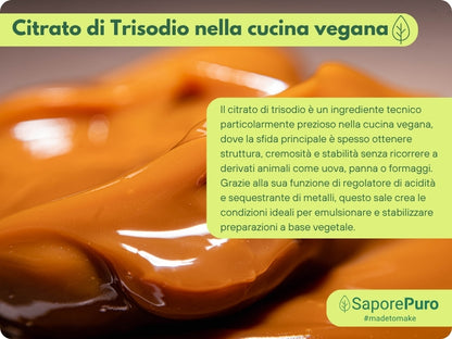 Citrato di Trisodio - E331iii - Regolatore di acidità alimentare - SaporePuro