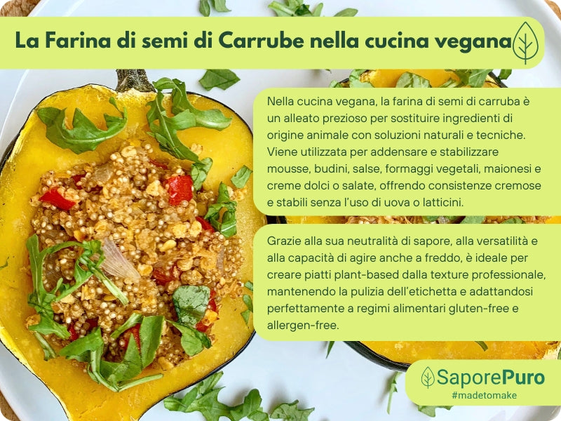 Farina di Semi di Carrube (E410) - origine ITALIA - SaporePuro