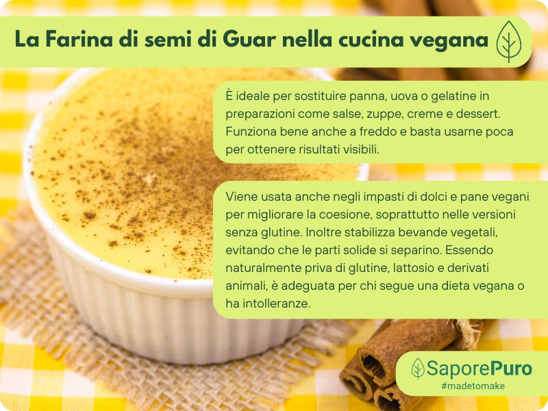 Farina di Semi di Guar (E412)  - Origine India - Confezionato in Italia - SaporePuro
