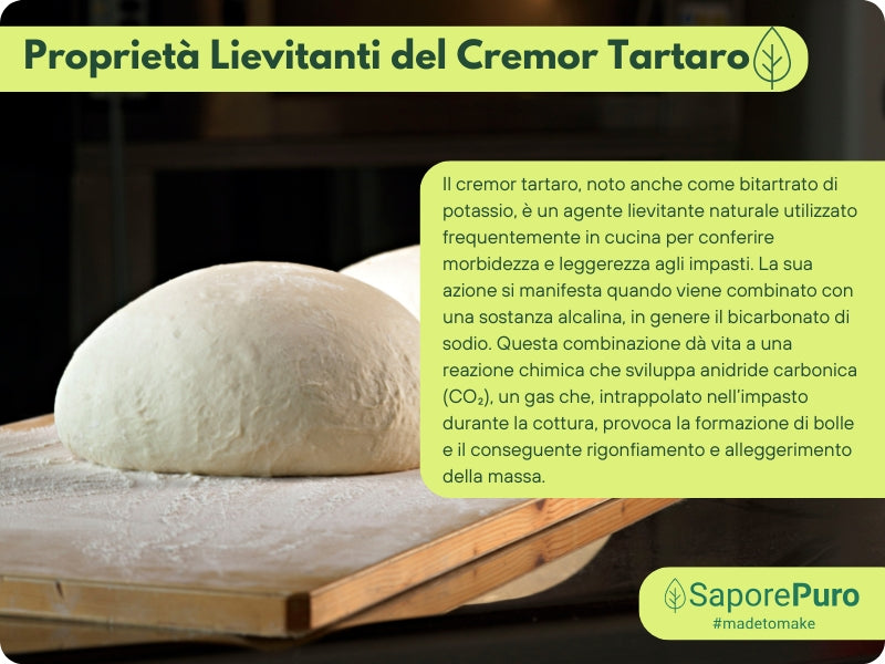 Cremor Tartaro - E336i - Agente lievitante e stabilizzante - SaporePuro
