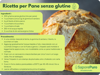 Gomma di Xantano - E415 -  Confezionato in Italia - SaporePuro