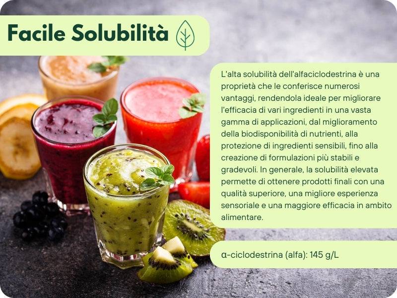 alfaciclodestrina - gelato - emulsionante