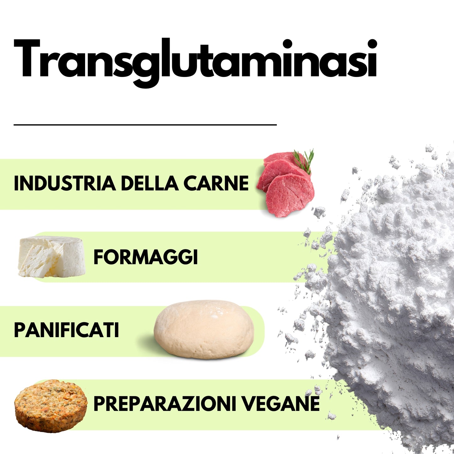 Transglutaminasi in polvere – Enzima per applicazioni alimentari professionali - SaporePuro