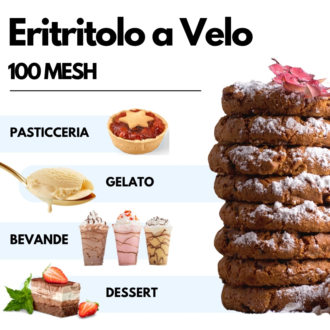 Eritritolo a Velo 100mesh  - 1kg - Dolcificante 0kcal
