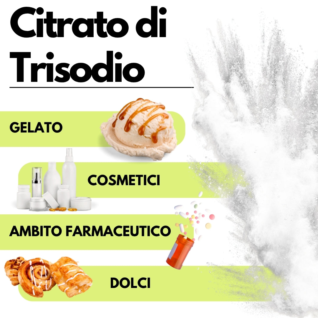 Citrato di Trisodio - E331iii - Regolatore di acidità alimentare - SaporePuro