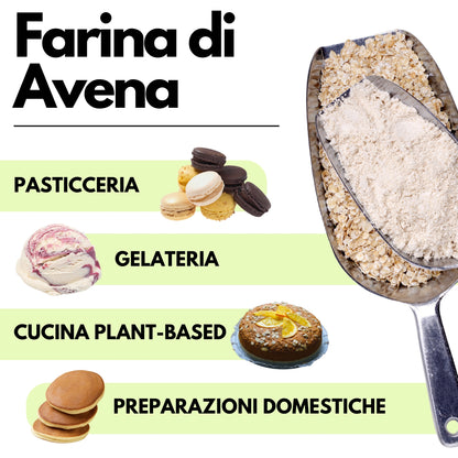 Farina di Avena 1Kg - Farina senza Glutine - SaporePuro
