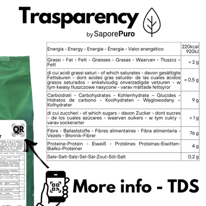Fibra di semi di Lino  - Addensante Naturale - Sostituto "E" Clean Label - Per gelati, dolci e salse. - SaporePuro
