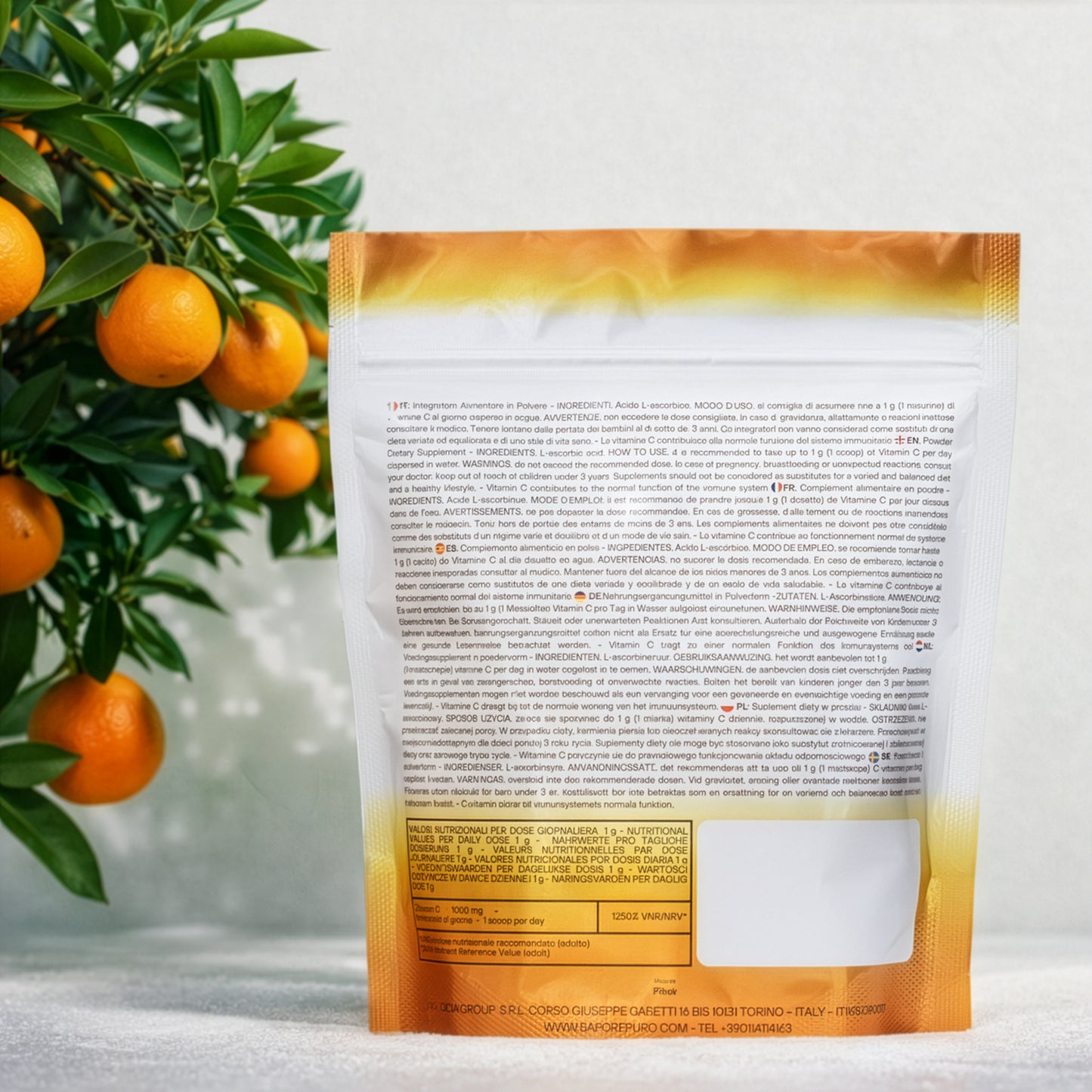 Vitamin C - Acido Ascorbico Puro - Integratore Alimentare - SUPPLEMENTS - SaporePuro