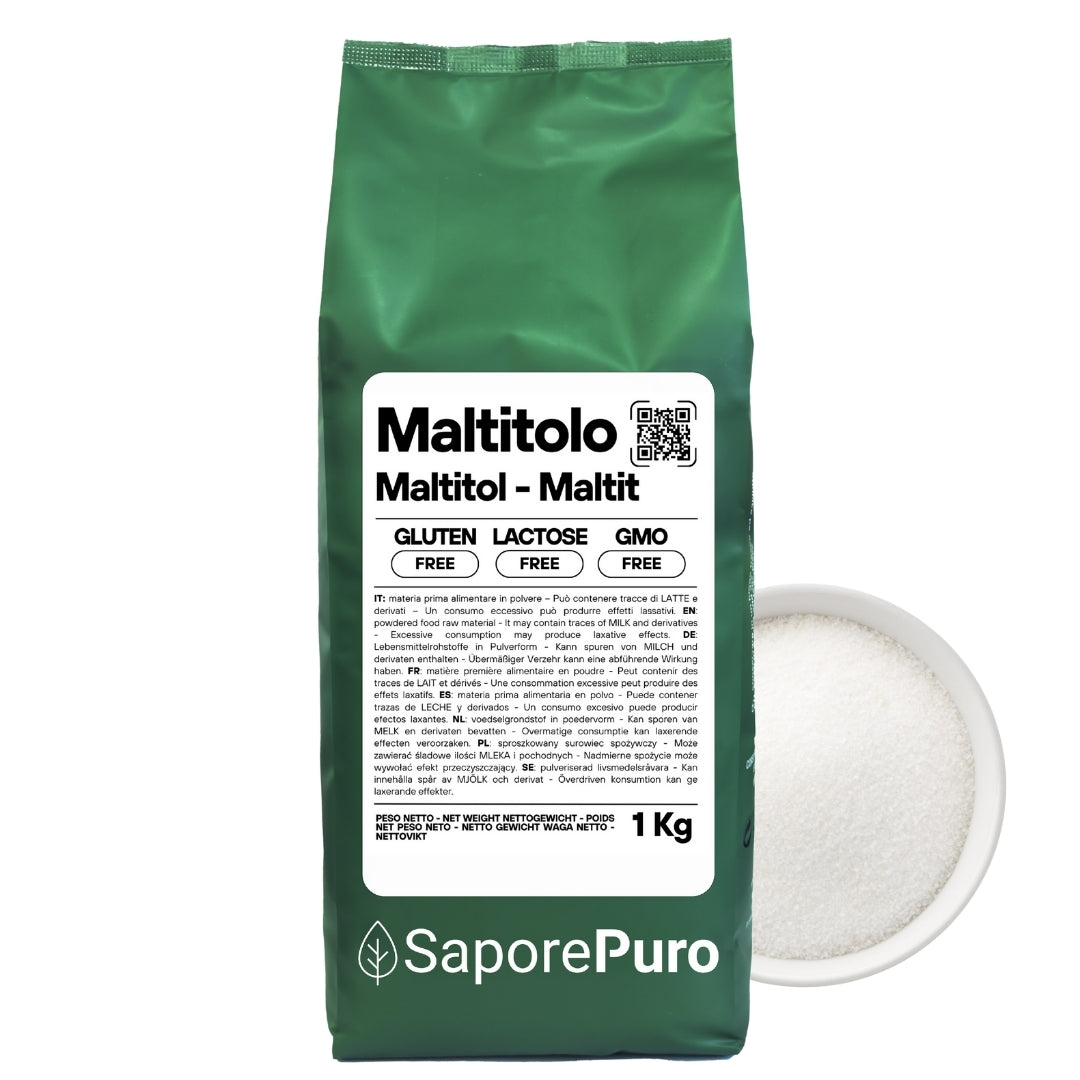 Maltitolo in polvere - 1Kg - Confezionato in Italia