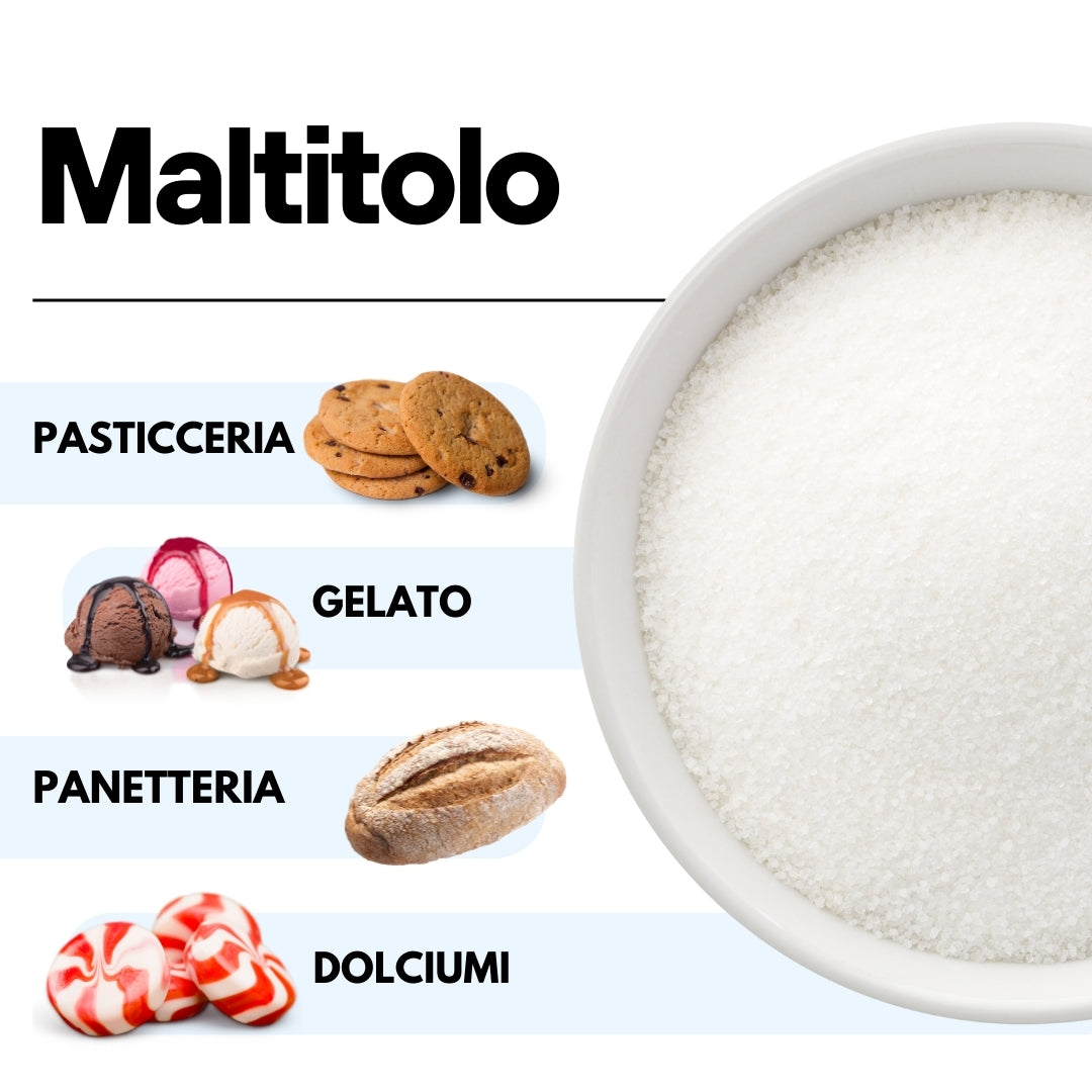 Maltitolo in polvere - 1Kg - Confezionato in Italia - SaporePuro