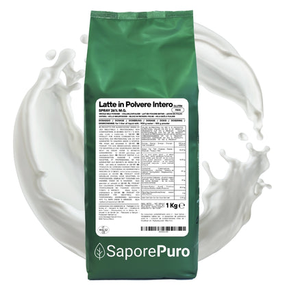 Latte Intero in Polvere - 1Kg - Latte Origine U.E. - SaporePuro