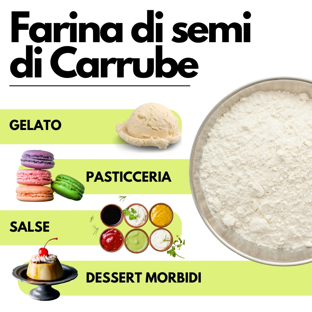 Farina di Semi di Carrube (E410) - origine ITALIA - SaporePuro