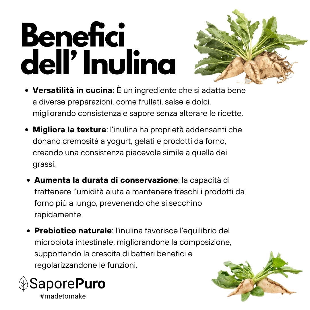Inulina in polvere pura - 250gr - SaporePuro