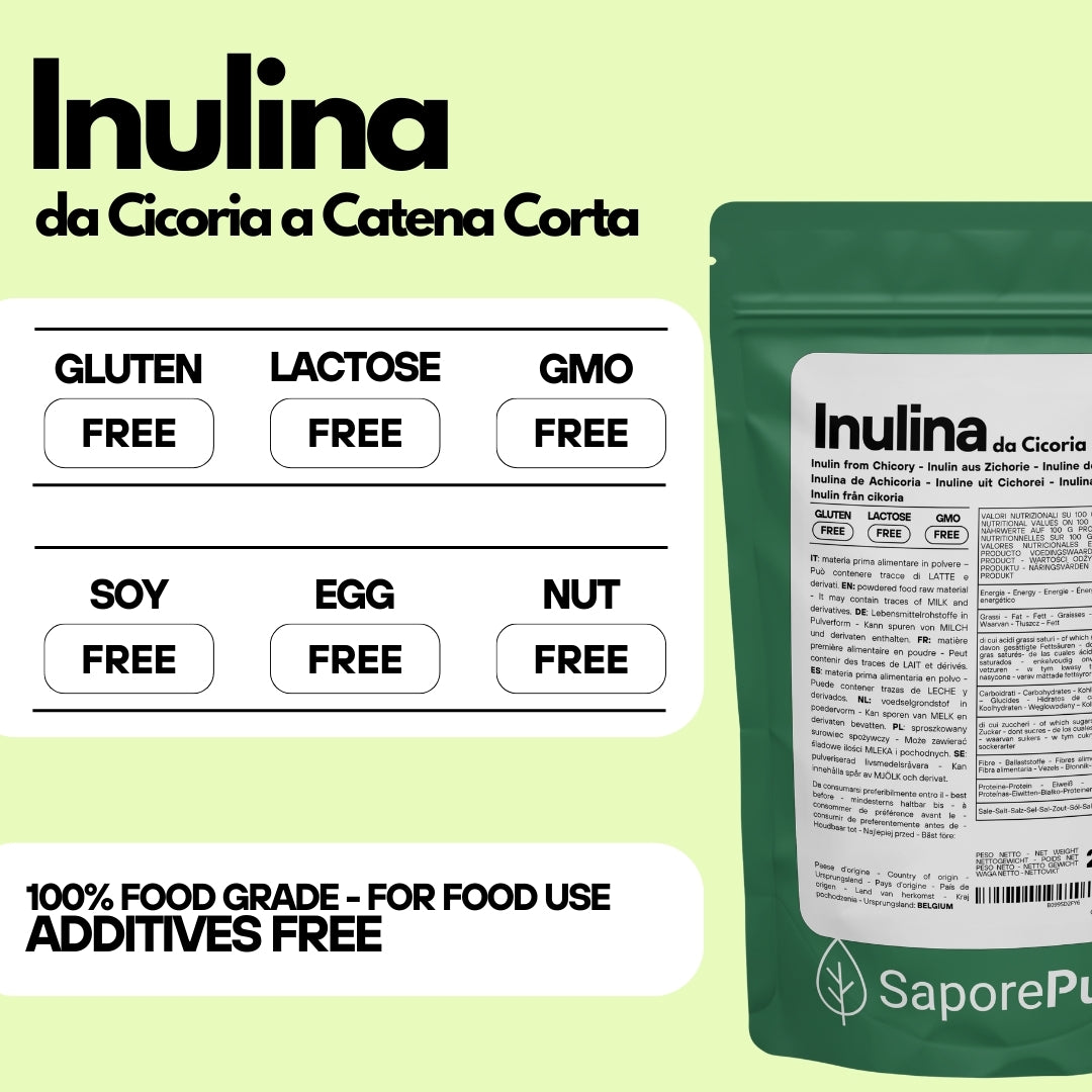 Inulina in polvere pura - 250gr - SaporePuro
