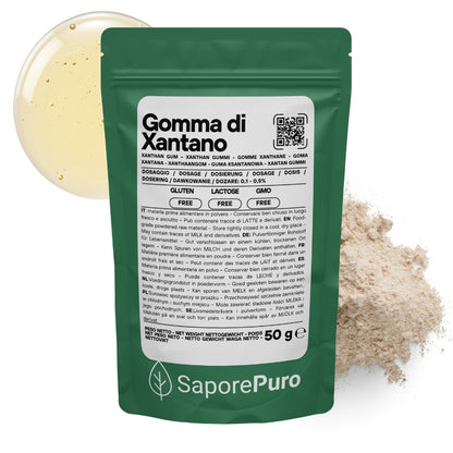 Gomma di Xantano - E415 -  Confezionato in Italia - SaporePuro