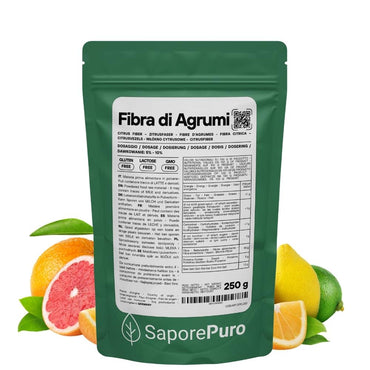Fibra di Agrumi SaporePuro, addensante clean label per gelato senza additivi, visibile in questa immagine.