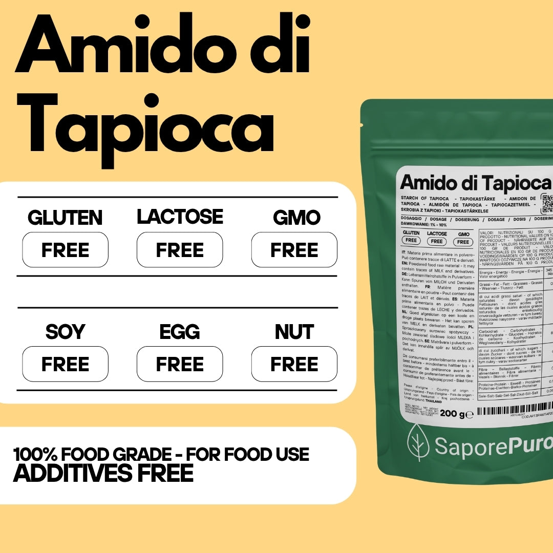 Amido di Tapioca Nativo SaporePuro: Scopri il Segreto di una Cucina Perfetta! - SaporePuro