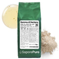 Gomma di xantano SaporePuro E415 in confezione, ingrediente alimentare naturale, vista del prodotto in confezione.