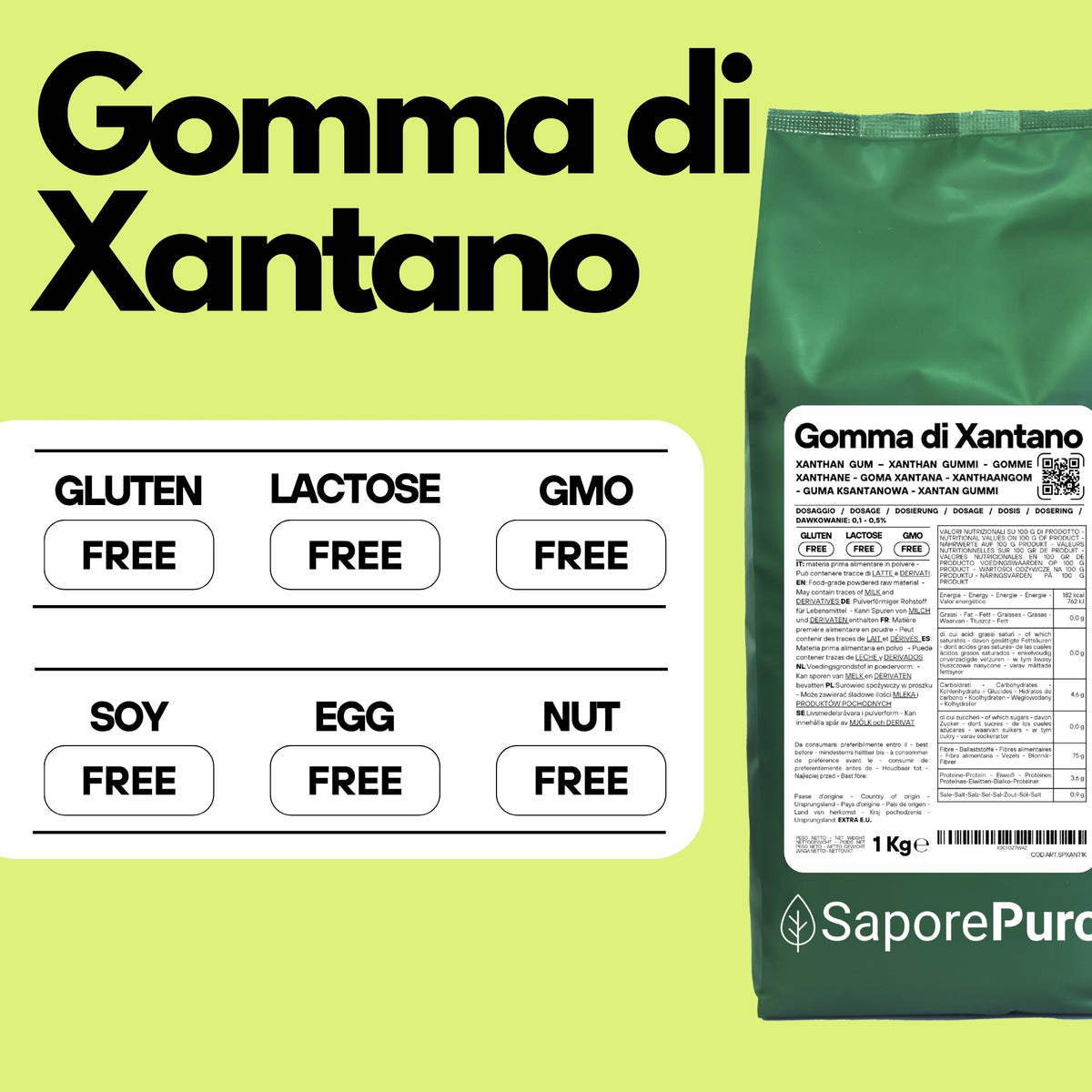 Gomma di Xantano - E415 -  Confezionato in Italia