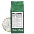 Fibra di patata senza glutine SaporePuro, origine Belgio, ideale per panificazione e prodotti da forno, visibile in immagine.
