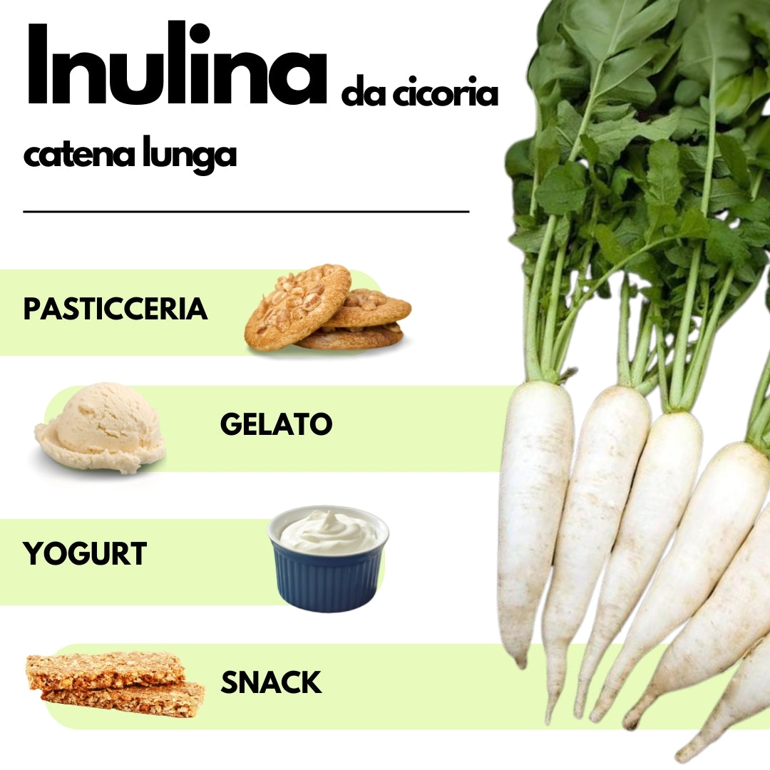 Inulina a catena lunga in polvere pura - 250gr - Origine Europa - SaporePuro