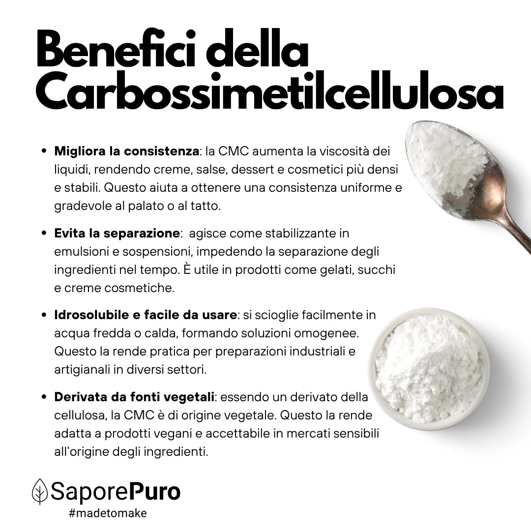 Carbossimetilcellulosa - CMC - E466 - SaporePuro