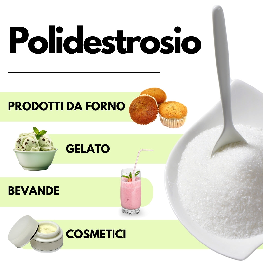 Polidestrosio - Sostituto dello Zucchero - Migliora la texture, riduce le calorie e supporta la salute intestinale - SaporePuro