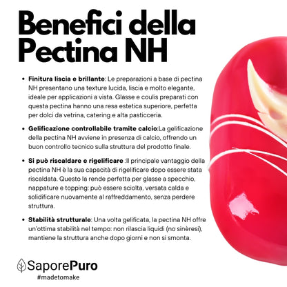 Pectina NH SaporePuro -  ideale per nappage, gelatine e glasse - SaporePuro
