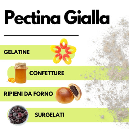 Pectina Gialla (Jaune) SaporePuro - Gelatine di Frutta, Marmellate, Gel Spessi - SaporePuro