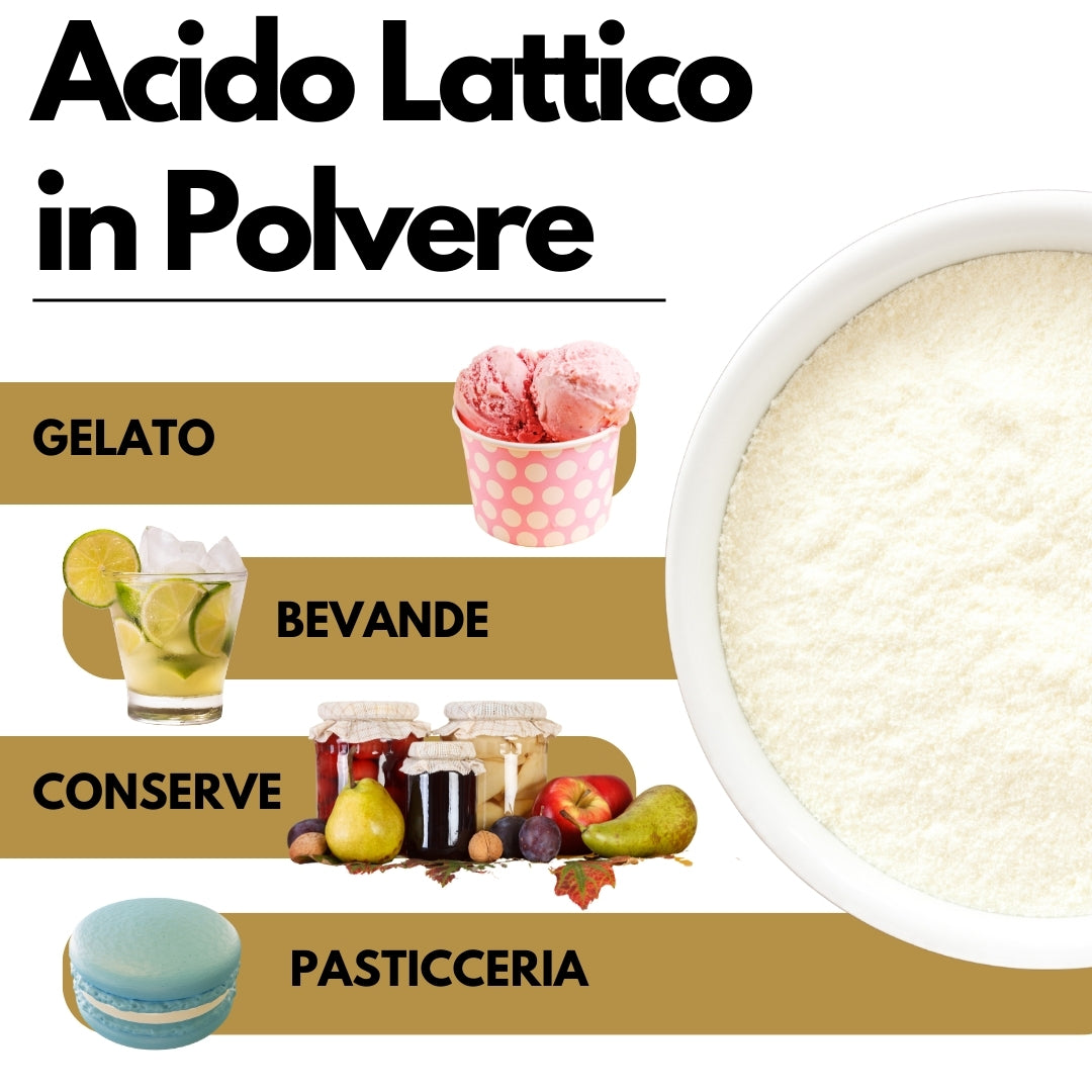 Acido Lattico in Polvere - 1kg - SaporePuro