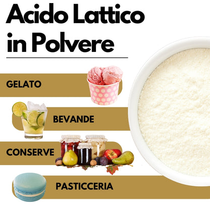Acido Lattico in Polvere - 1kg - SaporePuro