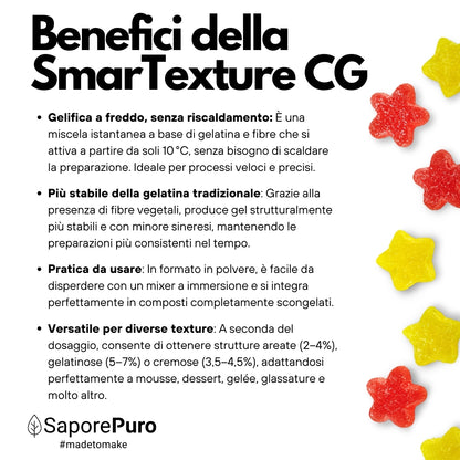 SmarTexture CG - Gelatina ad azione istantanea, uso a freddo, con fibre strutturanti - Attivazione a freddo