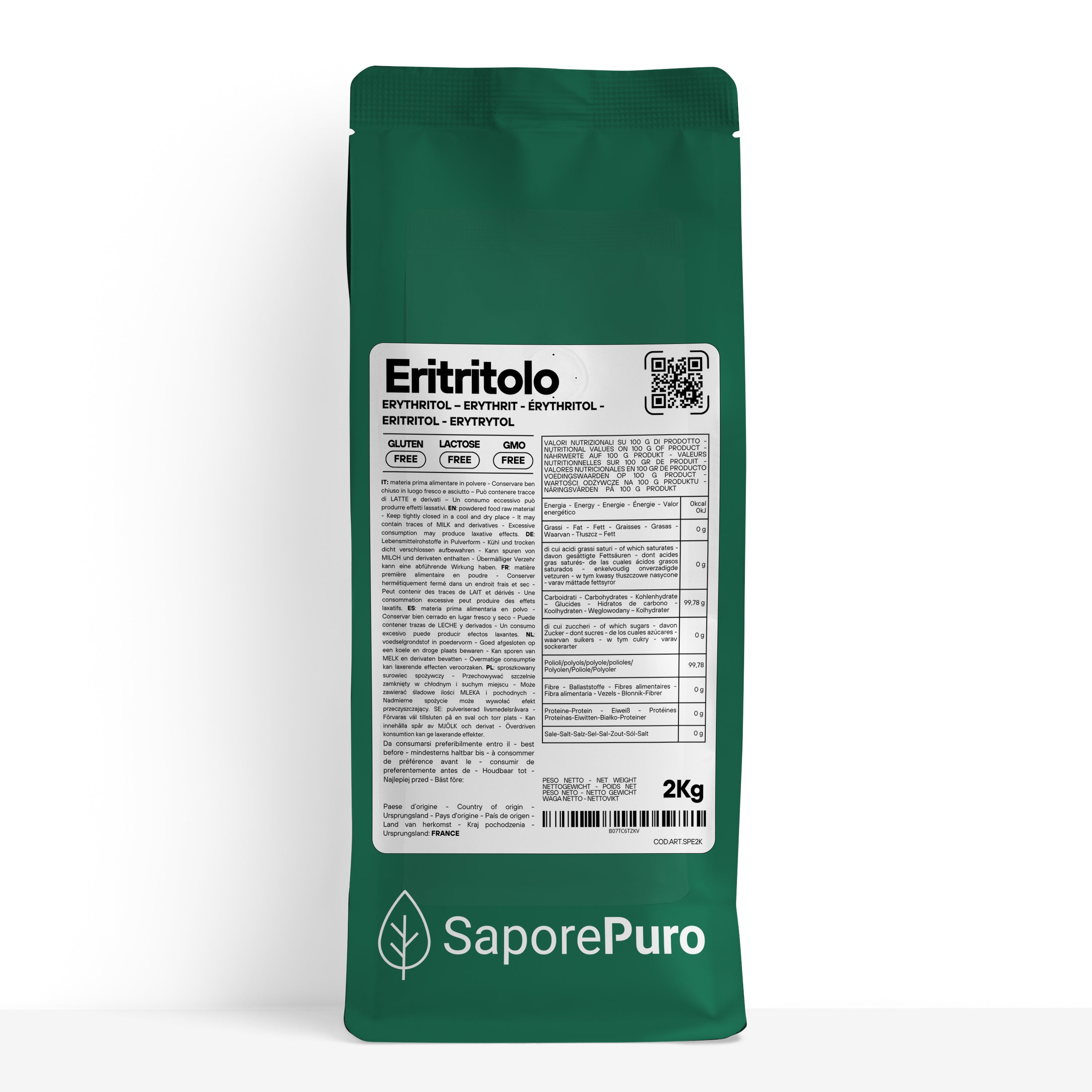 Eritritolo - 16kg (8x2)