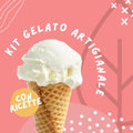 Kit preparato per gelato artigianale SaporePuro con ricettario, ideale per sorbetti di frutta fresca e gelato neutro e zuccheri.